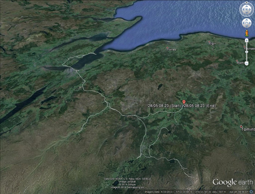 Route for 28th May 2014