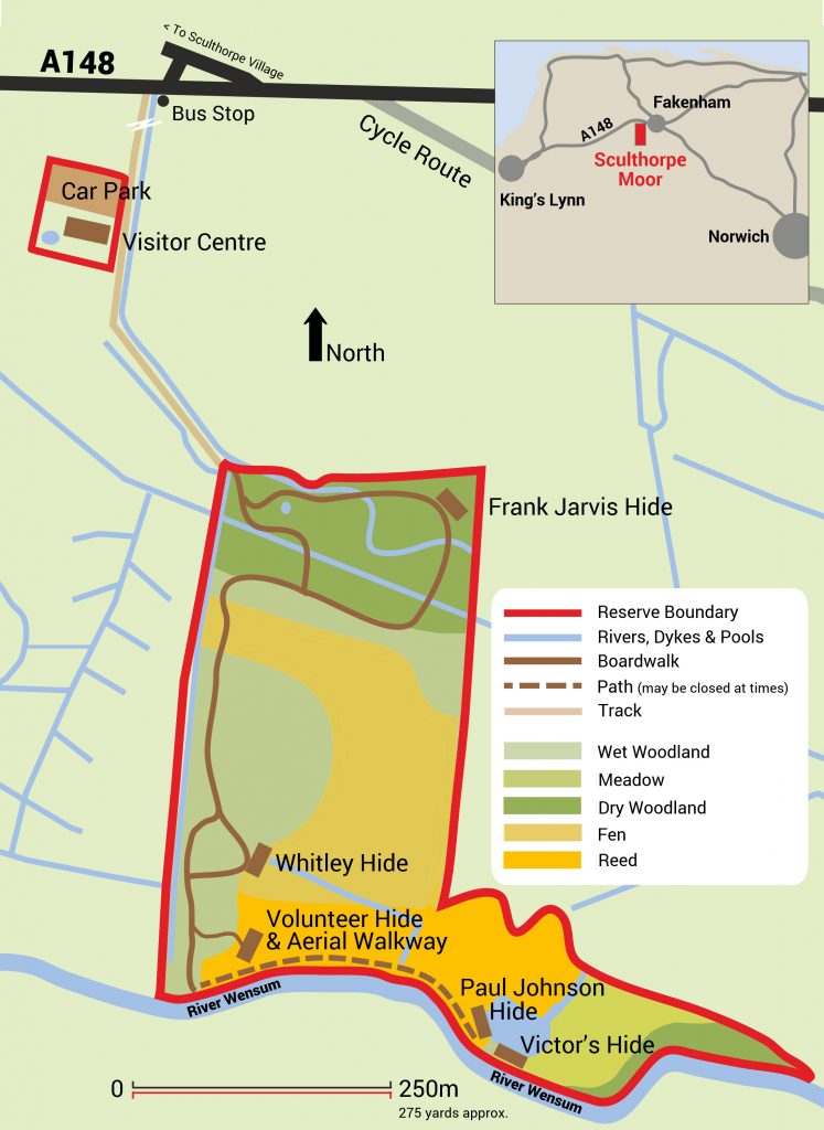 Sculthorpe Moor Reserve Map