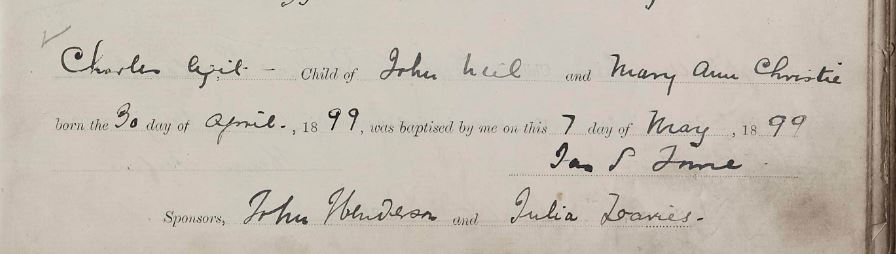 Source_ N177. downloaded image of baptism of Charles Neil b 30 Apr 1889