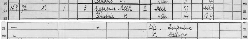 1911 Census Return for 72 Albany Street, Dunfermline