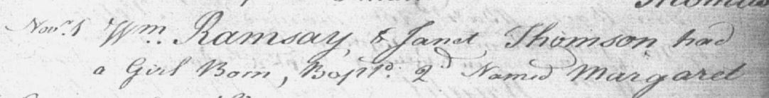 Birth of John Ramsay 27 Feb 1790 in Torryburn