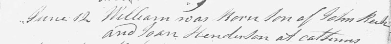  William Beck born 12 Jun 1829 in Lochmaben