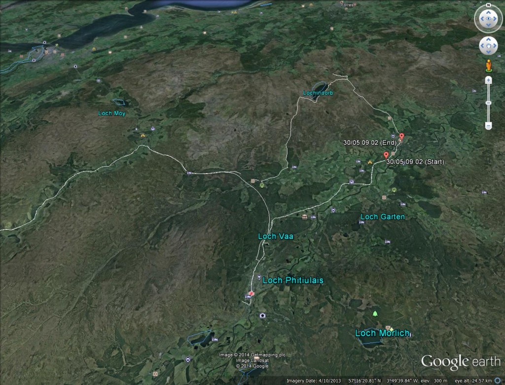 Route for 30th May 2014